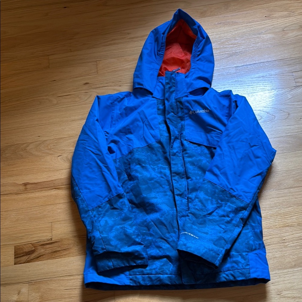 Columbia Blue and Red Outdoor Jacket